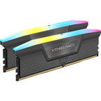 Memória RAM UDIMM Corsair Vengeance RGB 64GB (2x32GB) DDR5-6000MHz (AMD Expo/Intel XMP) CL30 (30-36-36-76) 1.40V Preta
