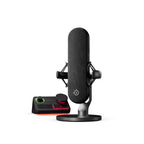 Microfone Condensador Cardióide SteelSeries ALias Pro XLR RGB 48Khz 24-bit USB Preto