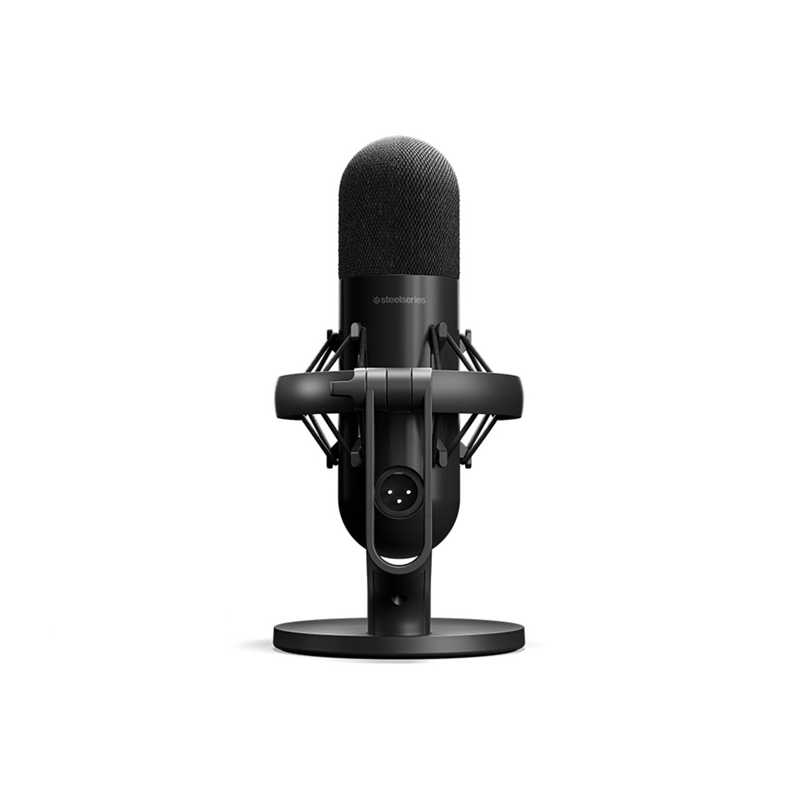 Microfone Condensador Cardióide SteelSeries ALias Pro XLR RGB 48Khz 24-bit USB Preto