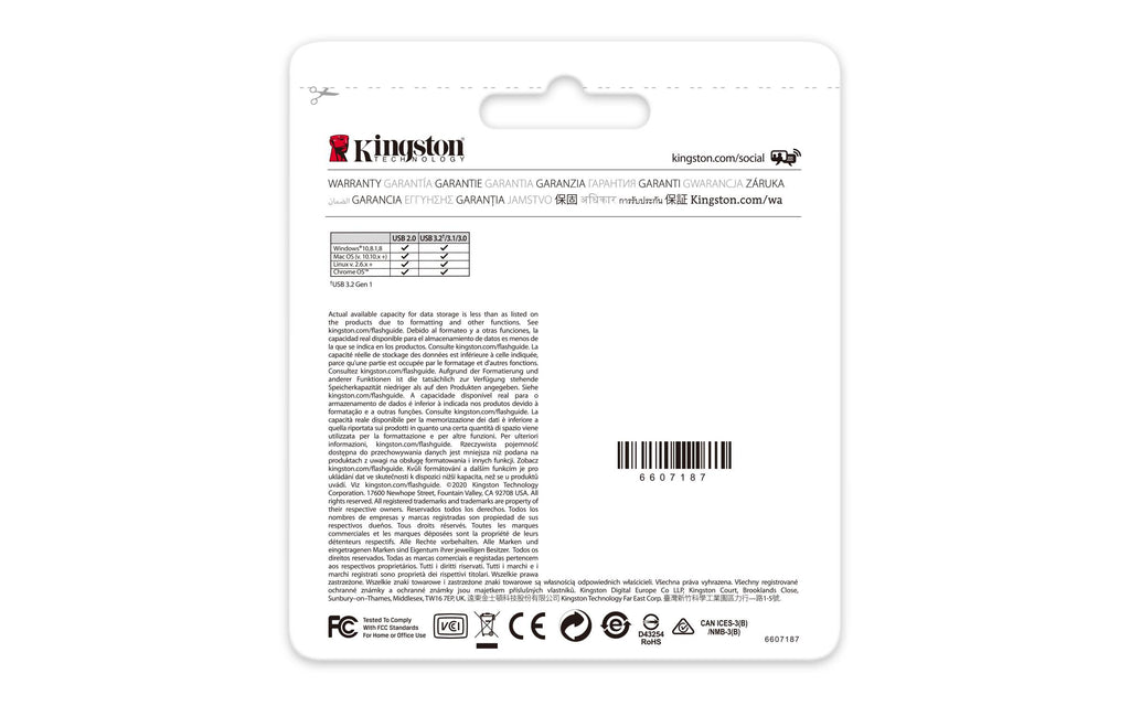 Pen Drive Kingston DataTraveler Exodia 64GB USB 3.2 Preta