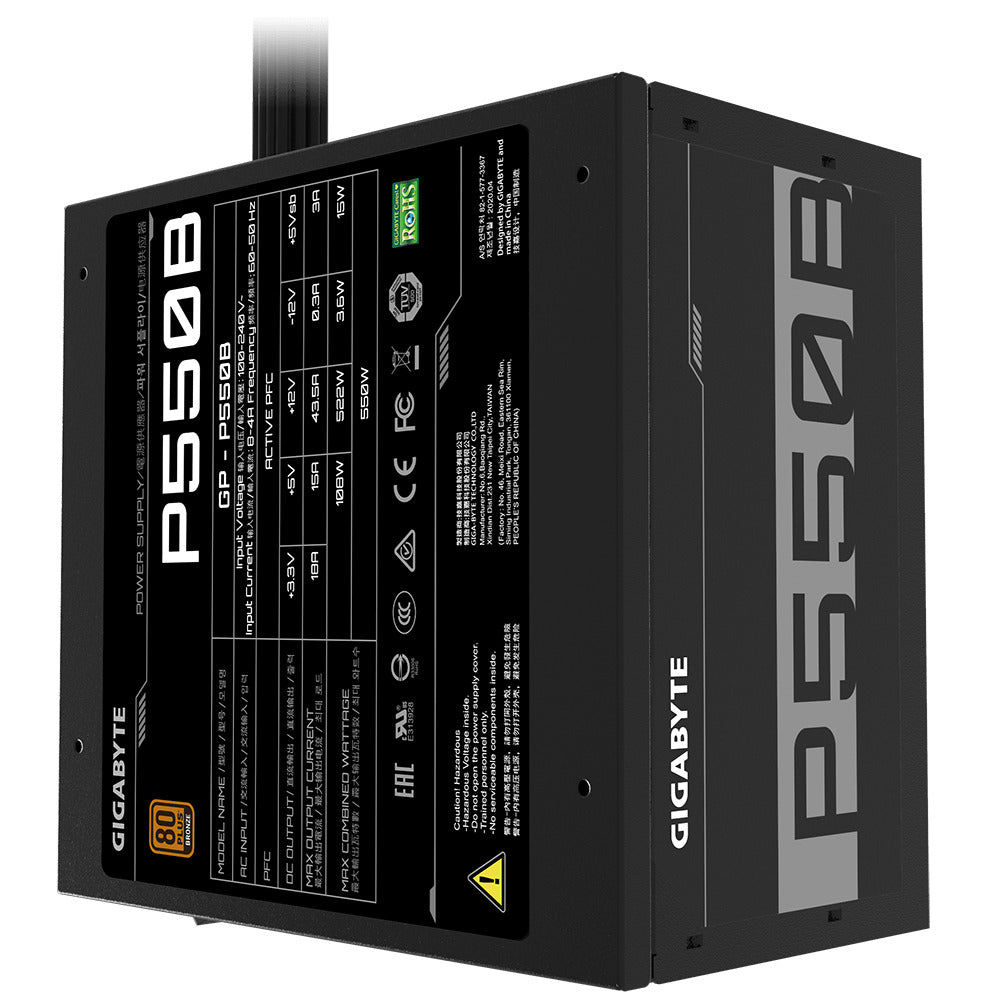 Fonte de Alimentação Gigabyte P550B 550W 80+ Bronze