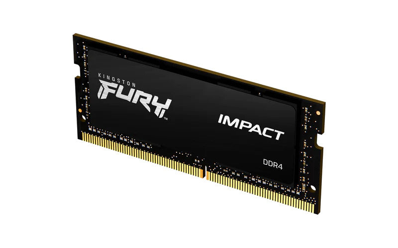 Memória RAM SO-DIMM Kingston Impact 8GB (1x8GB) DDR4-3200MHz (Intel XMP) CL20 (20-22-22) 1.20V Preta