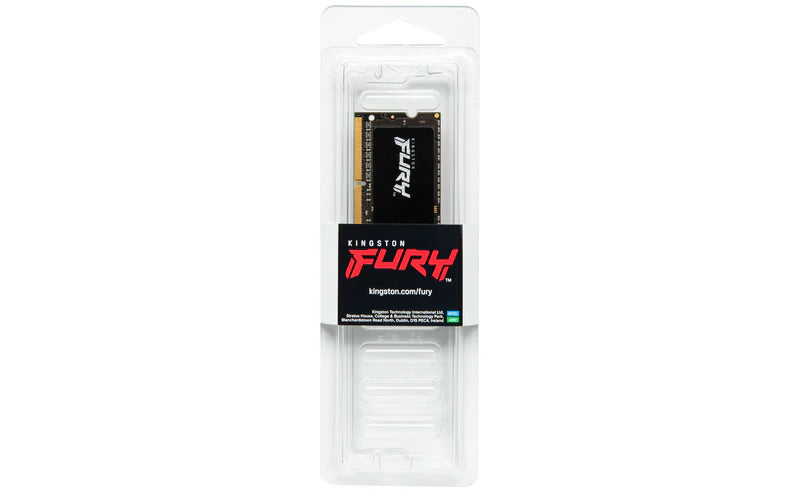 Memória RAM SO-DIMM Kingston Impact 8GB (1x8GB) DDR4-3200MHz (Intel XMP) CL20 (20-22-22) 1.20V Preta