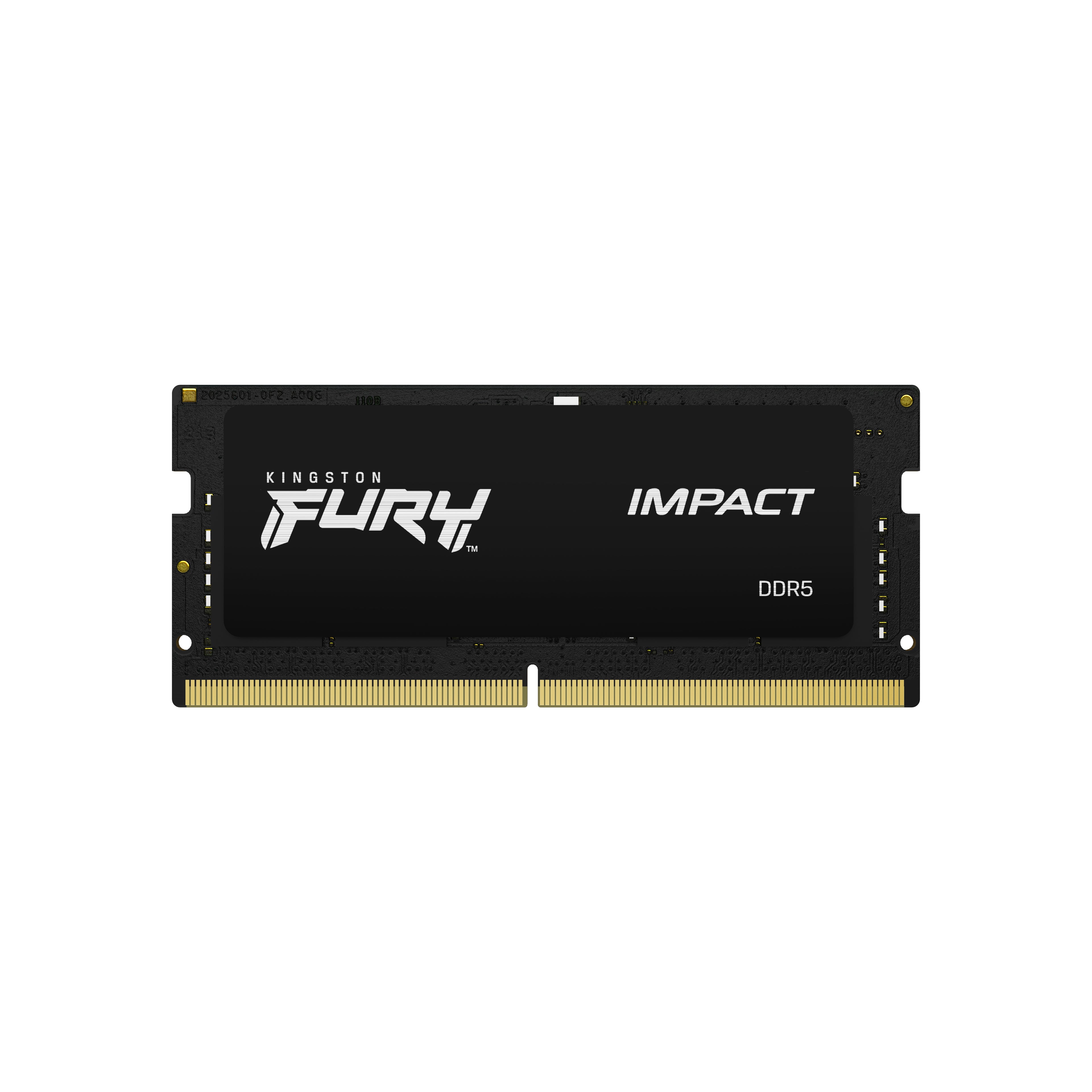 Memória RAM SO-DIMM Kingston Fury Impact 16GB (1x16GB) DDR5-4800MHz (Intel XMP) CL38 (38-38-38) 1.1V 1Rx8 Preta