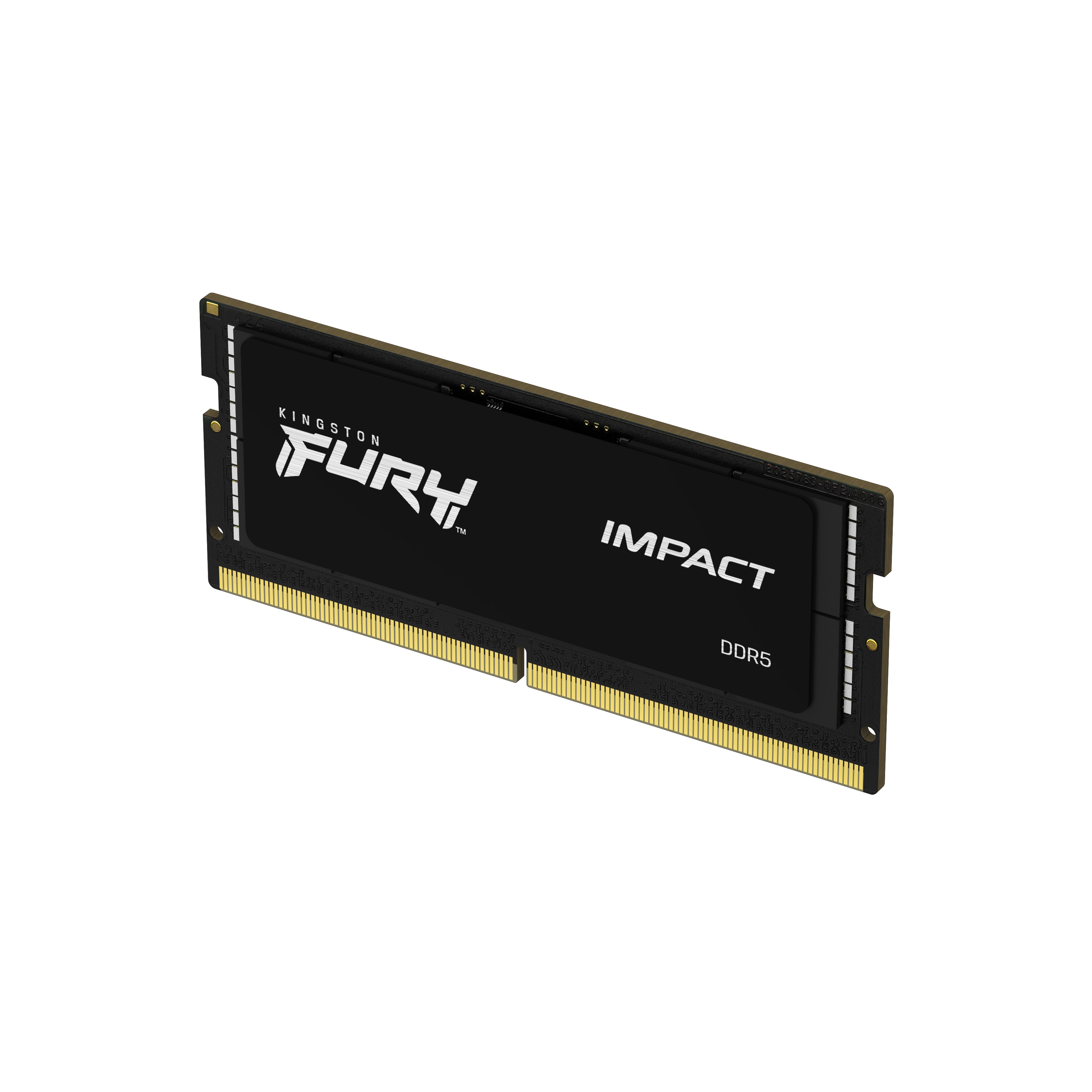 Memória RAM SO-DIMM Kingston Fury Impact 16GB (1x16GB) DDR5-4800MHz (Intel XMP) CL38 (38-38-38) 1.1V 1Rx8 Preta