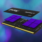 Memória RAM SO-DIMM Kingston Fury Impact 16GB (1x16GB) DDR5-4800MHz (Intel XMP) CL38 (38-38-38) 1.1V 1Rx8 Preta