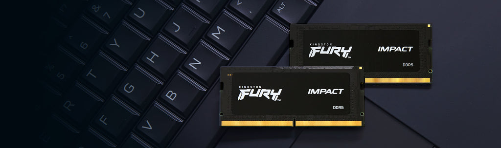 Memória RAM SO-DIMM Kingston Fury Impact 16GB (1x16GB) DDR5-4800MHz (Intel XMP) CL38 (38-38-38) 1.1V 1Rx8 Preta