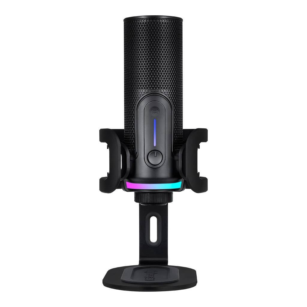 Microfone Condensador Cardióide Streamplify Mic Pro RGB 192kHz 24-bit USB Preto