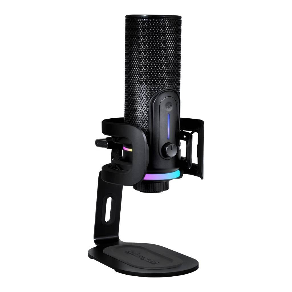 Microfone Condensador Cardióide Streamplify Mic Pro RGB 192kHz 24-bit USB Preto