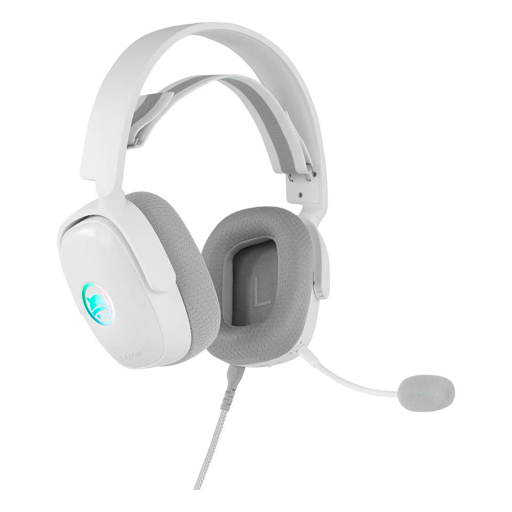 Headset Gamiac HS71 Gaming Wired 7.1 Surround USB Branco