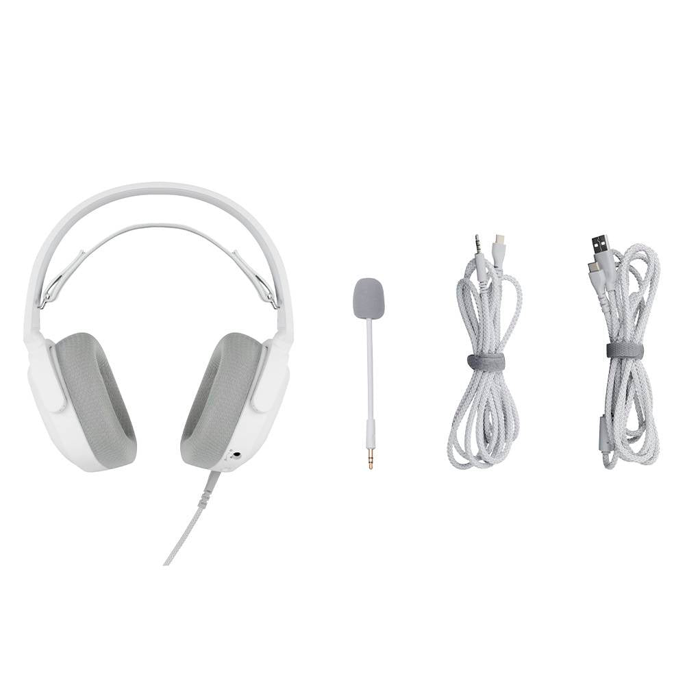 Headset Gamiac HS71 Gaming Wired 7.1 Surround USB Branco
