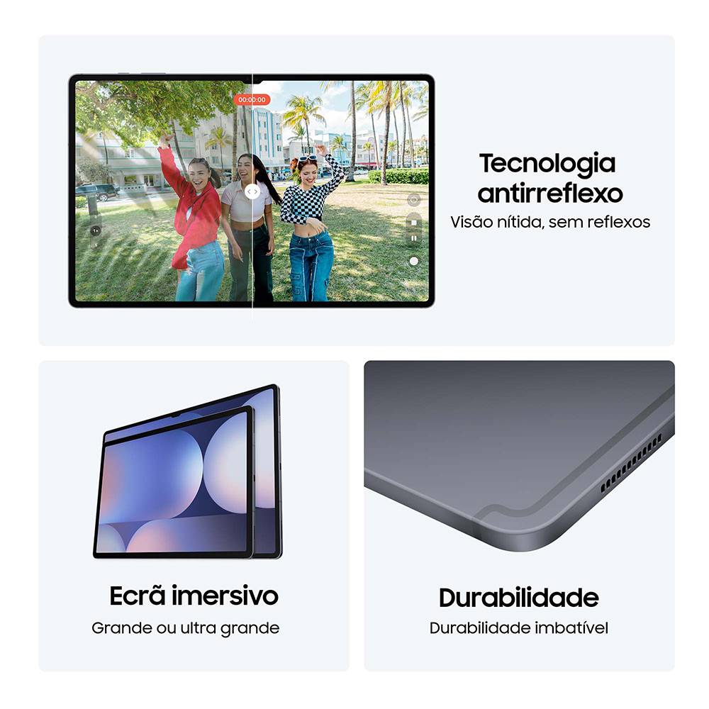 Tablet Samsung Galaxy Tab S10 Ultra 14.6" 12GB/256GB Wi-Fi Cinzento