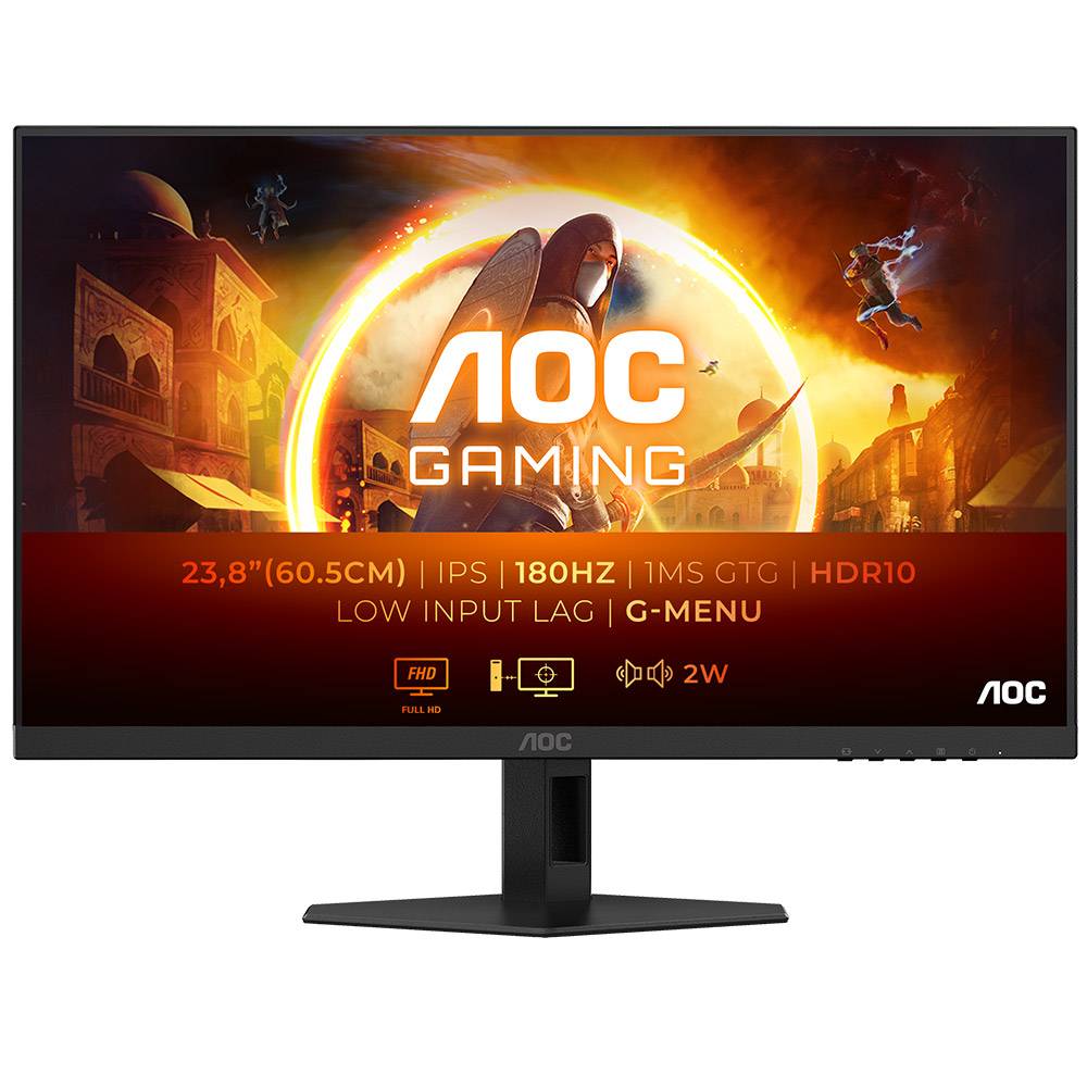 Monitor AOC 24G4XE G4 Gaming IPS 23.8" FHD 16:9 180Hz VESA Adaptive Sync / G-SYNC