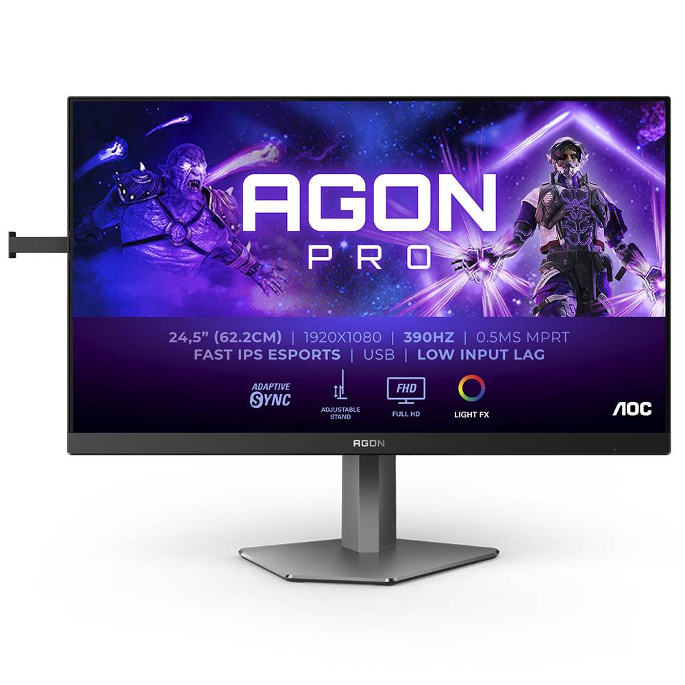Monitor AOC AG256FS (24.5'' - Fast IPS - FHD - 0.3 ms - Plano - Preto)