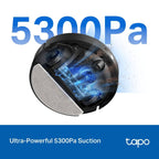 Aspirador Robô TP-Link Tapo RV30 Max Plus 5300Pa Preto + Doca Auto-Esvaziamento