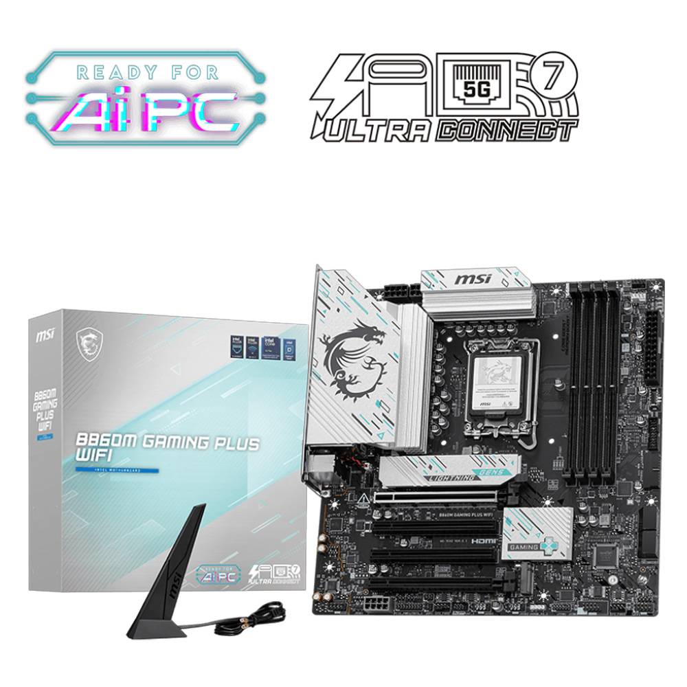 Motherboard Micro-ATX MSI B860M Gaming Plus WiFi Skt1851