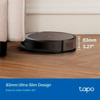Aspirador Robô TP-Link Tapo RV20 Max 5300Pa 2600mAh Preto