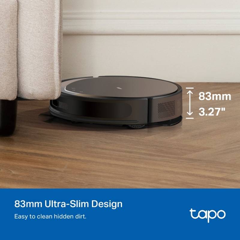 Aspirador Robô TP-Link Tapo RV20 Max 5300Pa 2600mAh Preto