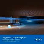 Aspirador Robô TP-Link Tapo RV20 Max 5300Pa 2600mAh Preto