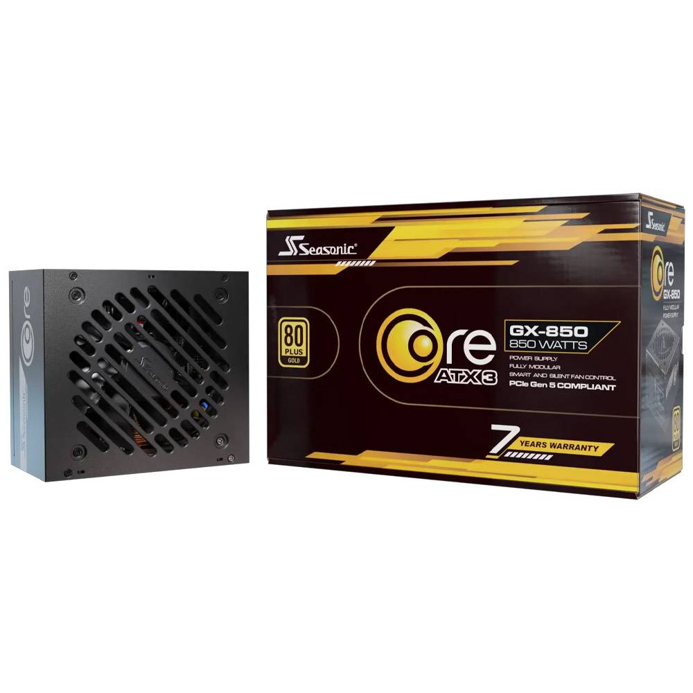Fonte de Alimentação ATX Seasonic Core GX-850W ATX 3.1/PCIe 5.1 80 Plus Gold Full Modular