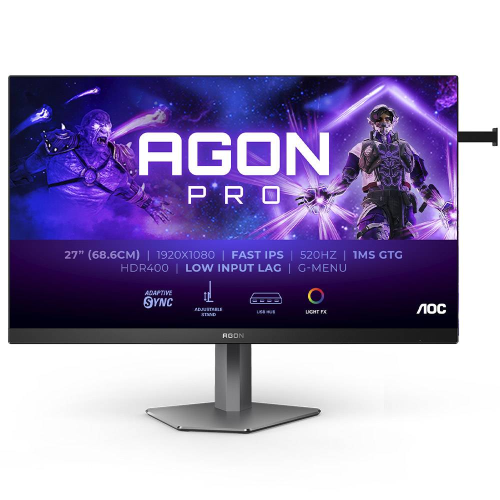 Monitor AOC Agon Pro AG276FK IPS W-LED 27" FHD 16:9 520Hz VESA Adaptive Sync