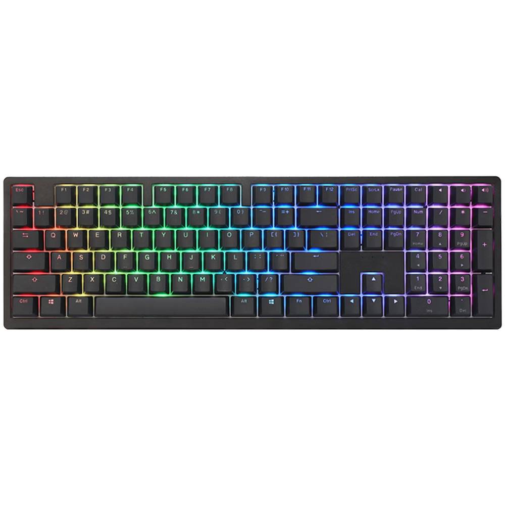 Teclado Mecânico Ducky Zero 6108 100% Classic Black RGB Wireless MX2A-Silver (PT)