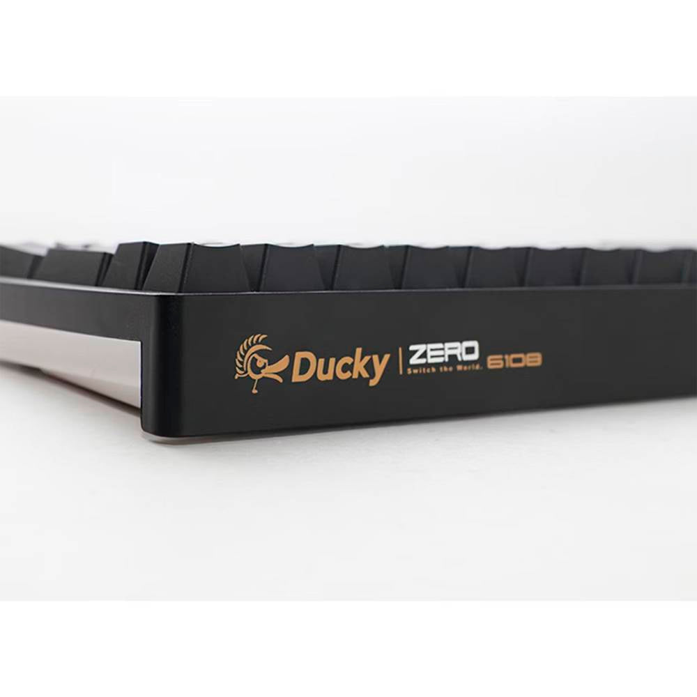 Teclado Mecânico Ducky Zero 6108 100% Classic Black RGB Wireless MX2A-Silver (PT)