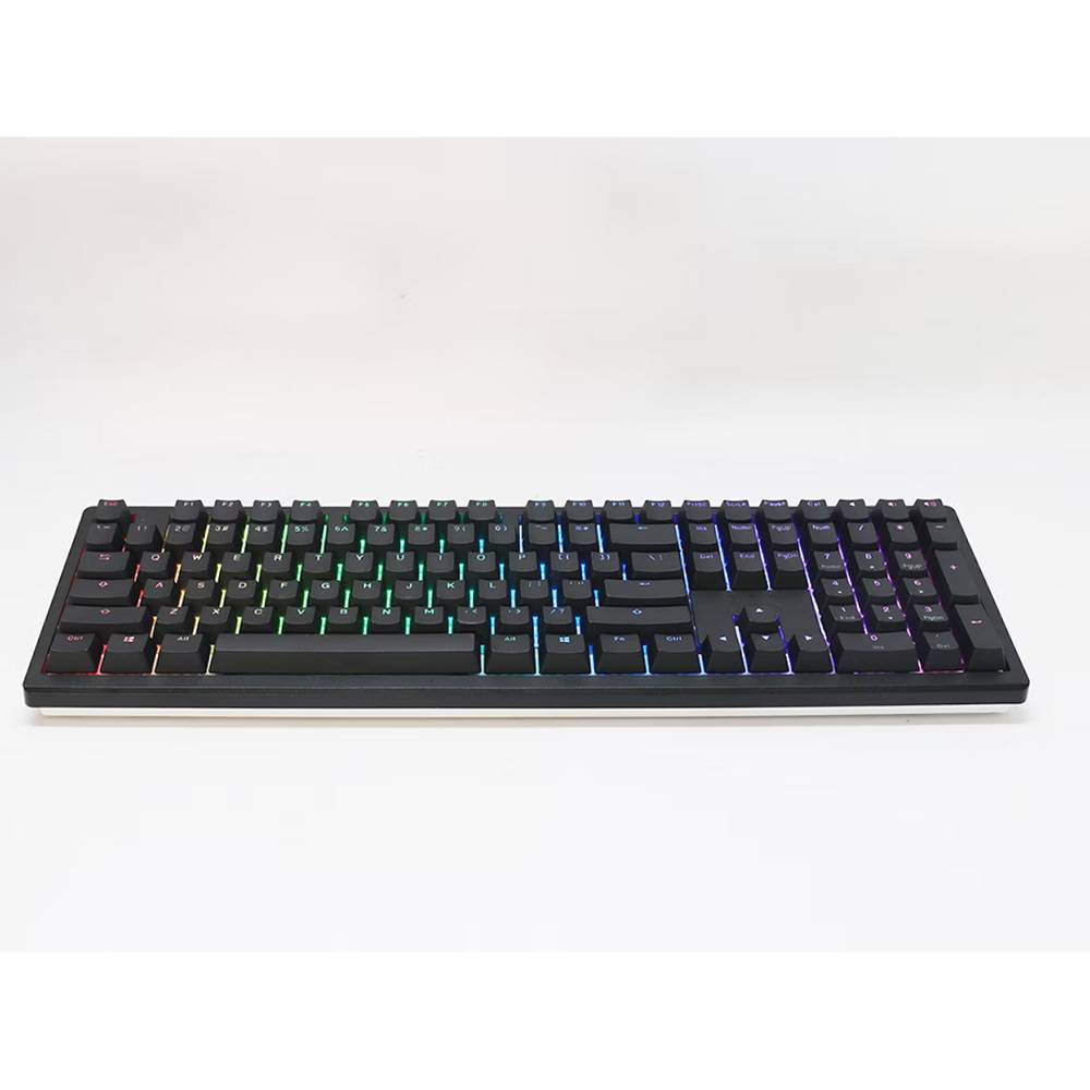 Teclado Mecânico Ducky Zero 6108 100% Classic Black RGB Wireless MX2A-Silver (PT)