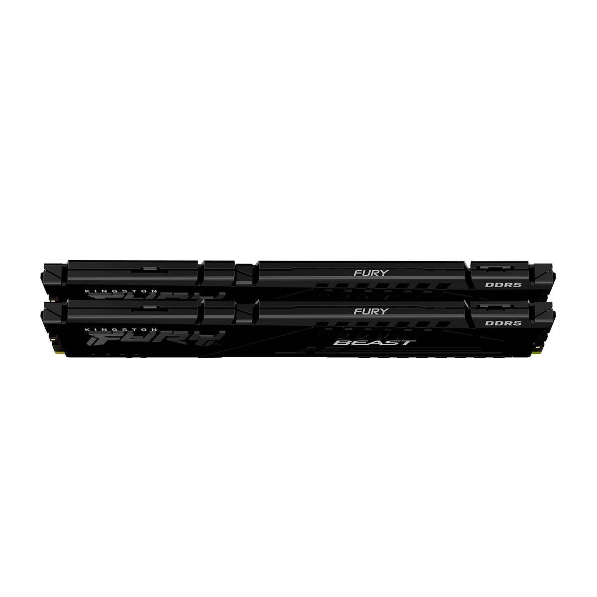 Memória RAM DIMM Kingston Fury Beast 32GB (2x16GB) DDR5-5600MHz (AMD Expo/Intel XMP) CL36 (36-38-38) 1.25V 1Rx8 Preta