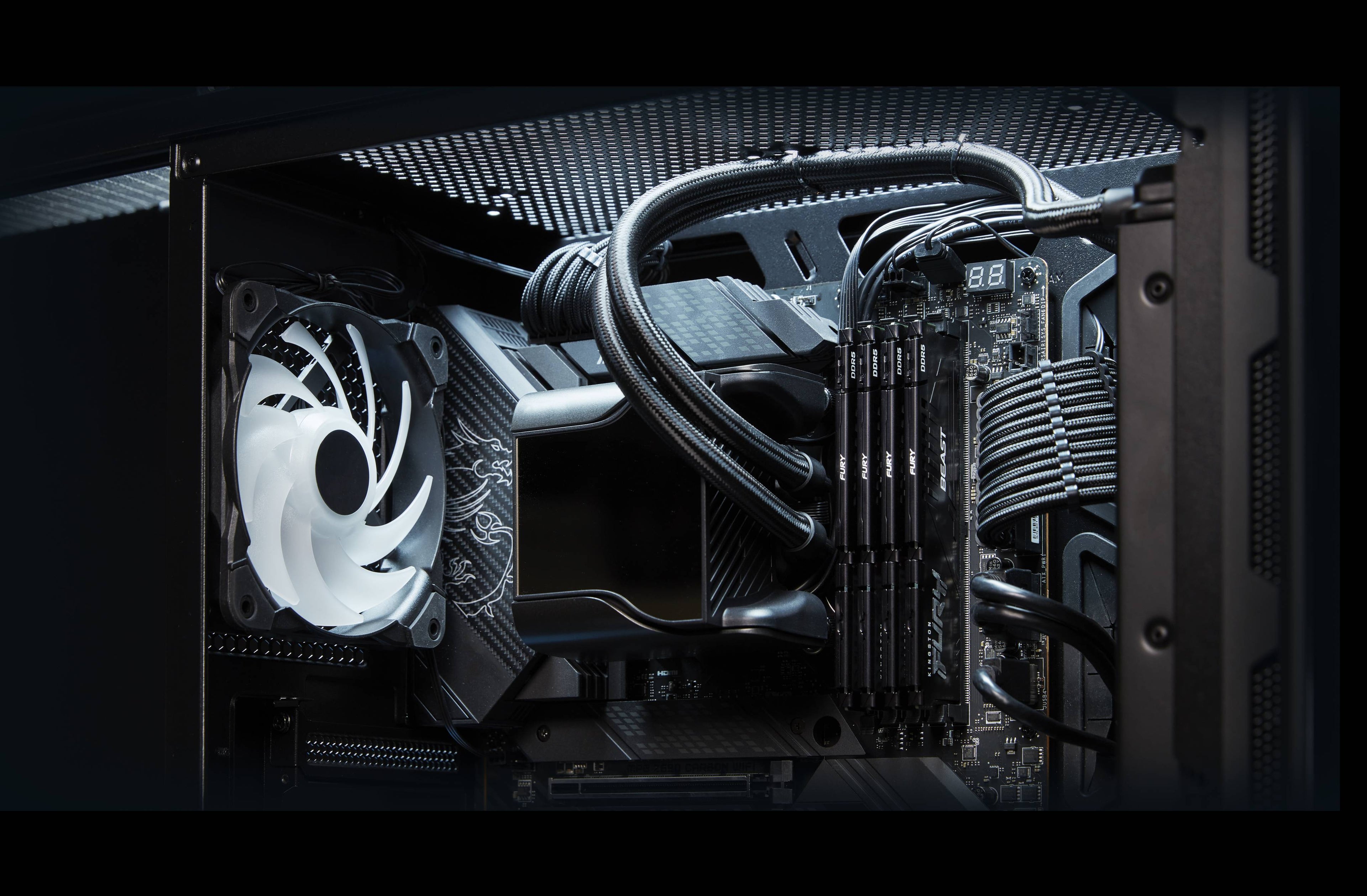 Memória RAM DIMM Kingston Fury Beast 32GB (2x16GB) DDR5-5600MHz (AMD Expo/Intel XMP) CL36 (36-38-38) 1.25V 1Rx8 Preta
