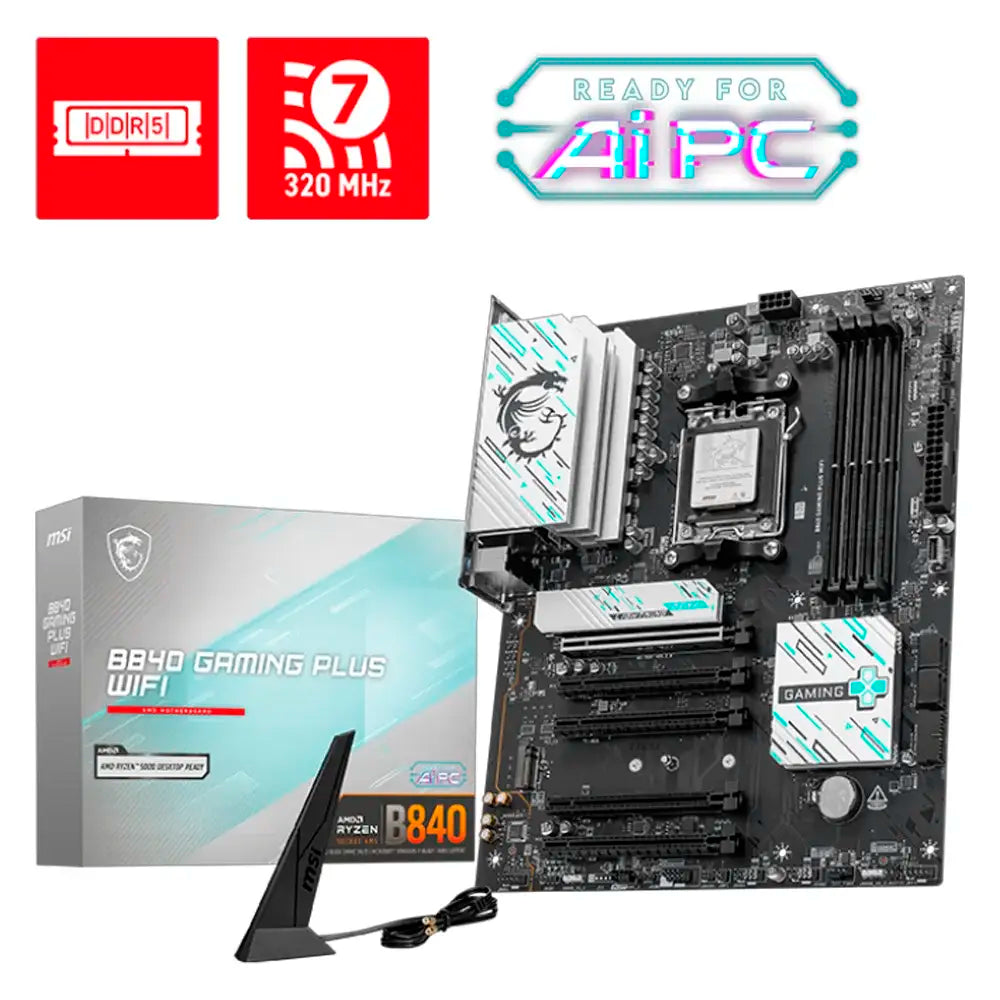 Motherboard ATX MSI B840M Gaming Plus WiFi SktAM5