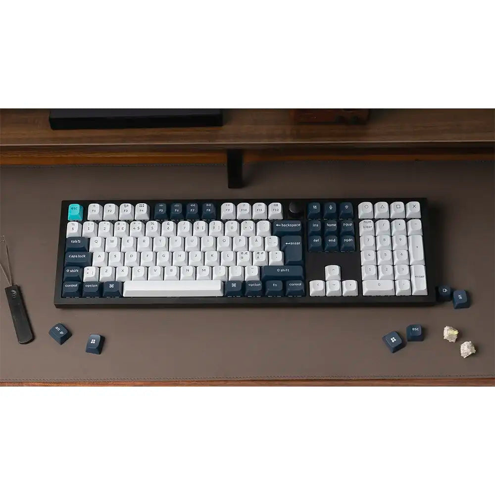 Teclado Mecânico Keychron Q6 Max 100% Wireless PT Gateron Jupiter Switch Brown Tactile