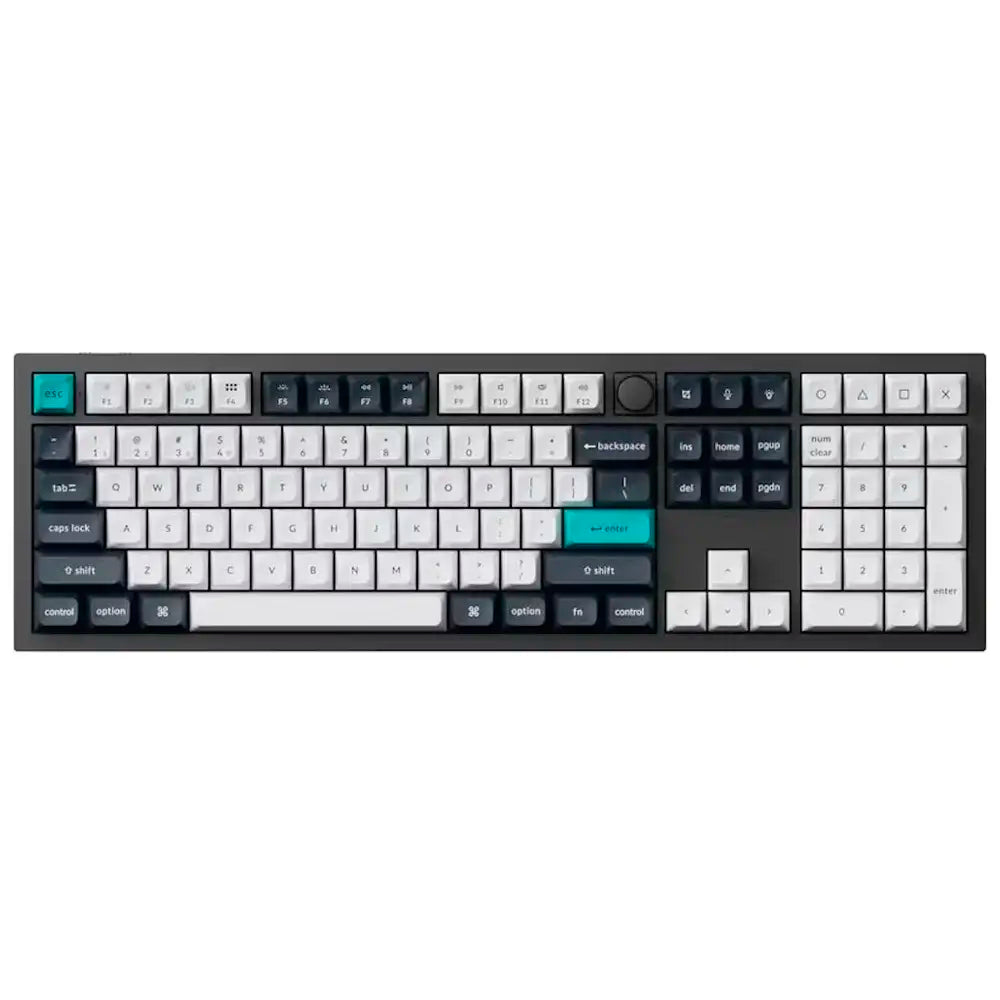 Teclado Mecânico Keychron Q6 Max 100% Wireless PT Gateron Jupiter Switch Brown Tactile