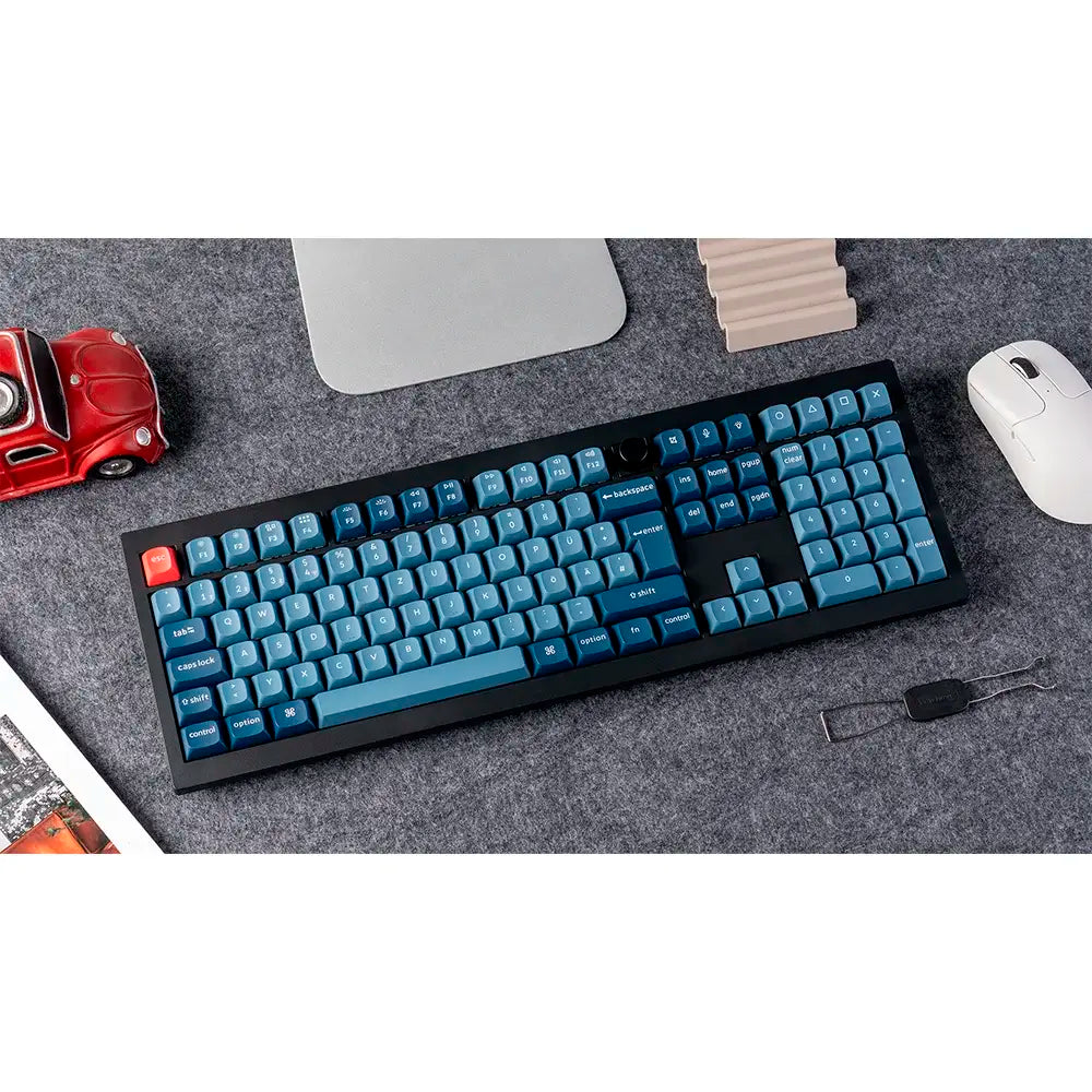 Teclado Mecânico Keychron V6 Max 100% Wireless PT Gateron Jupiter Switch Brown