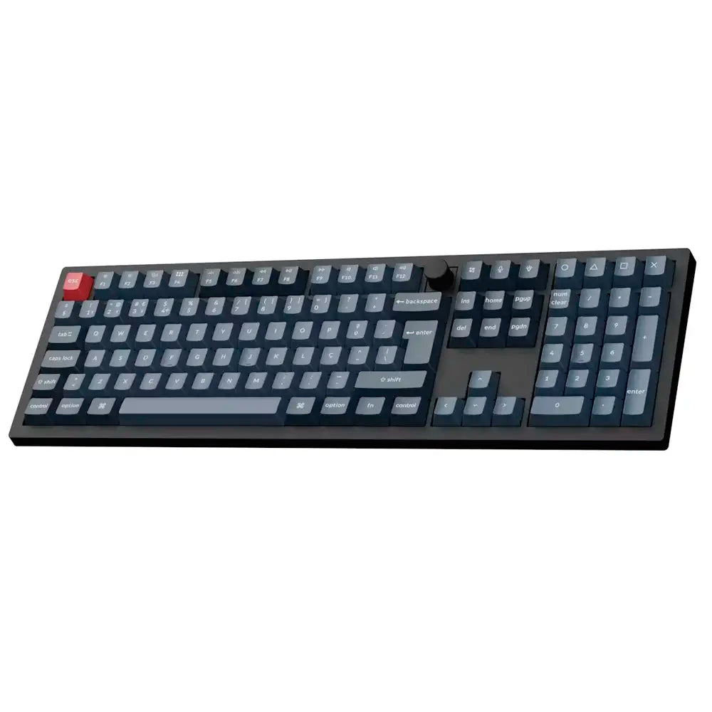 Teclado Mecânico Keychron V6 Max 100% Wireless PT Gateron Jupiter Switch Brown