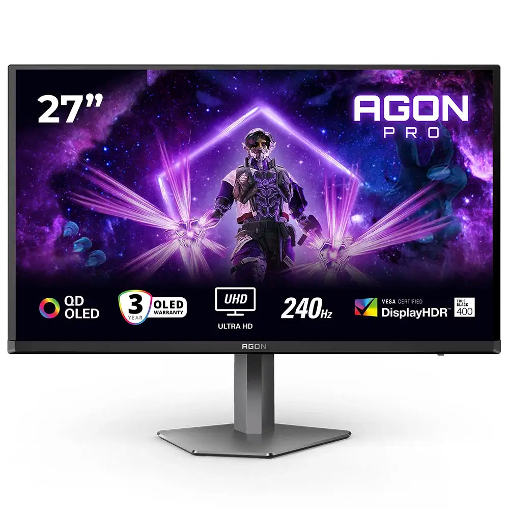 Monitor AOC Agon Pro AG276UZD QD-OLED 26.5" 4K UHD 16:9 240Hz VESA Adaptive Sync / G-SYNC Compatible