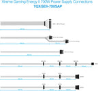 Fonte de Alimentação Tooq Xtreme Gaming Energy II 700W 80+ Bronze c/LED