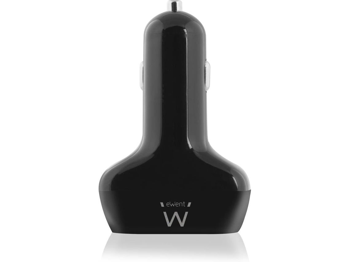 Carregador Isqueiro Ewent USB de 4 Portas 9.6A 48W Preto