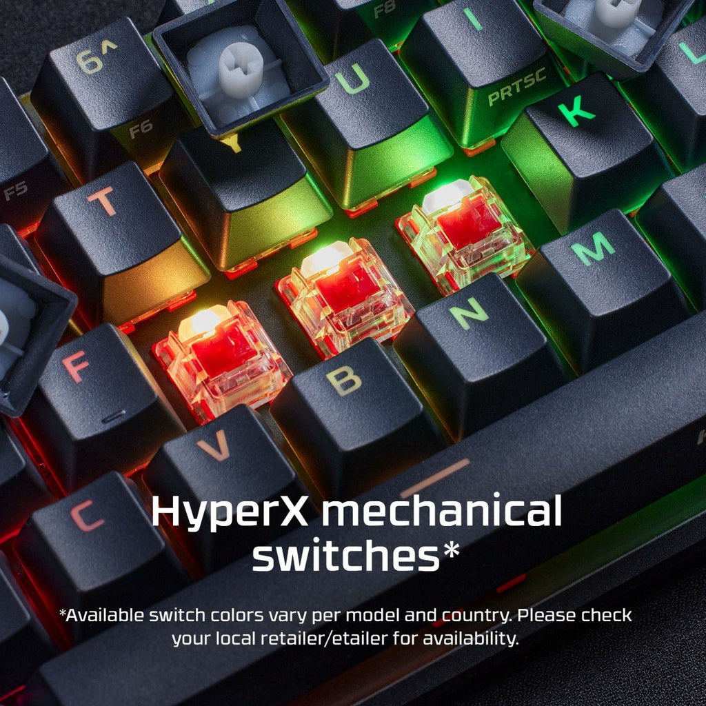 Teclado Mecânico HyperX Alloy Origins 65 Gaming HX Red (Layout US) - HKBO1T-RD-US/N