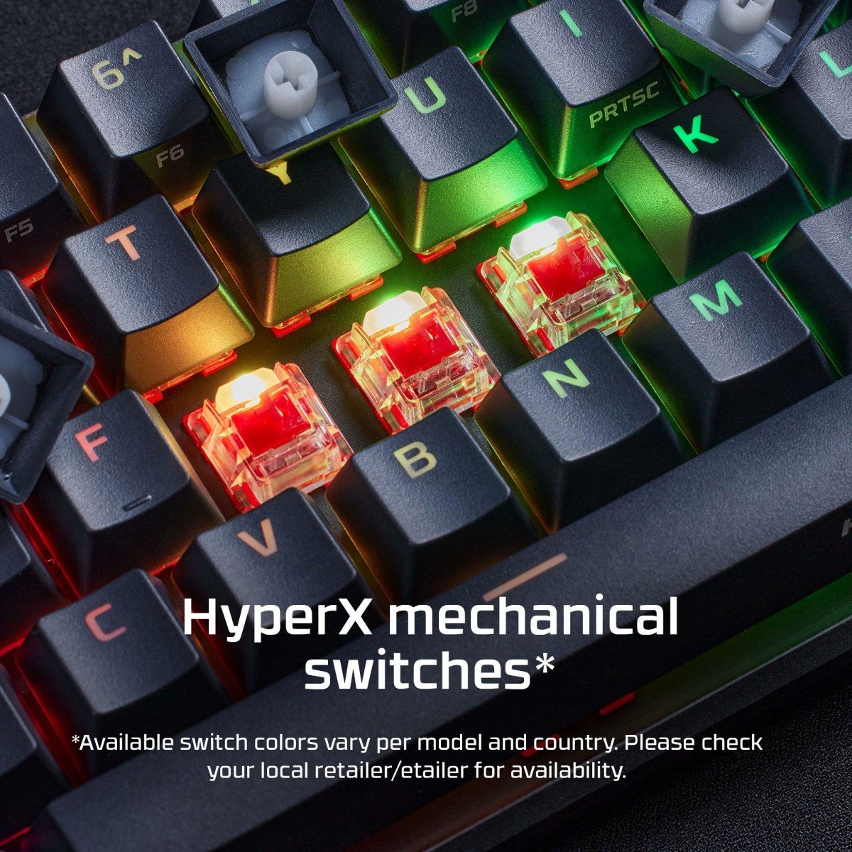 Teclado Mecânico HyperX Alloy Origins 65 Gaming HX Red (Layout US) - HKBO1T-RD-US/N