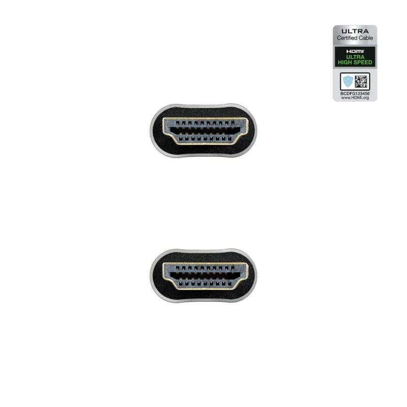Cabo HDMI V2.1 Ultra High Speed Nanocable A M/M 1 M Preto Certificado ULTRA
