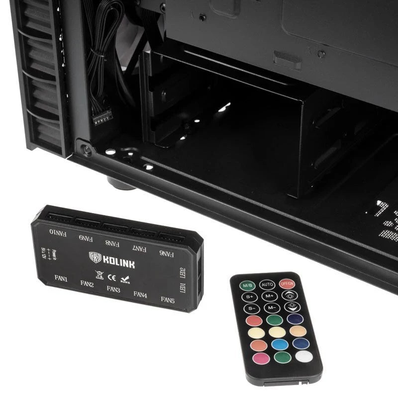 Caixa de PC KOLINK (Micro ATX - Preto)