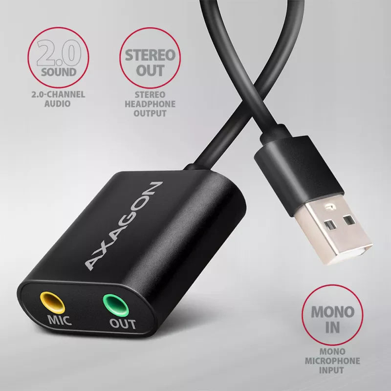 Placa Som AXAGON ADA-12 USB 2.0