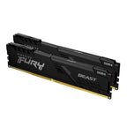 Memória RAM DIMM Kingston Fury Beast 16GB (2x8GB) DDR4-3200MHz (Intel XMP) CL16 (16-18-18) 1.35V Preta