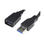 Cabo USB 3.0 Nanocable USB-A M/F 1 M Preto