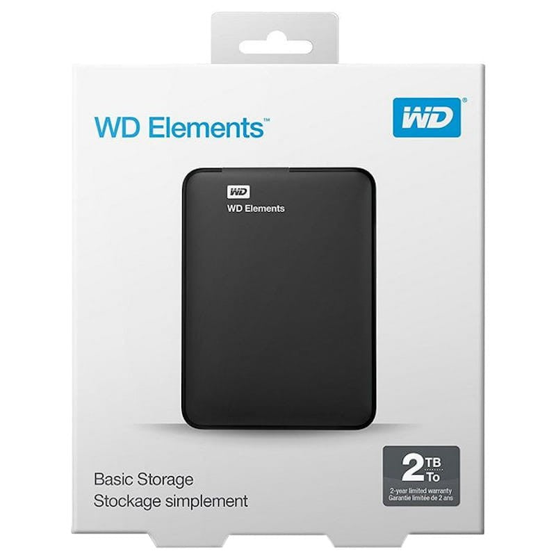 Disco Externo 2.5" Western Digital WD Elements 4TB USB 3.2 Gen 1 Preto