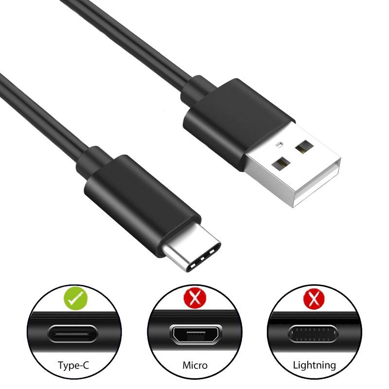 Cabo USB-A p/ USB-C Ewent EC1033 1m Preto