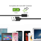 Cabo USB-A p/ USB-C Ewent EC1033 1m Preto