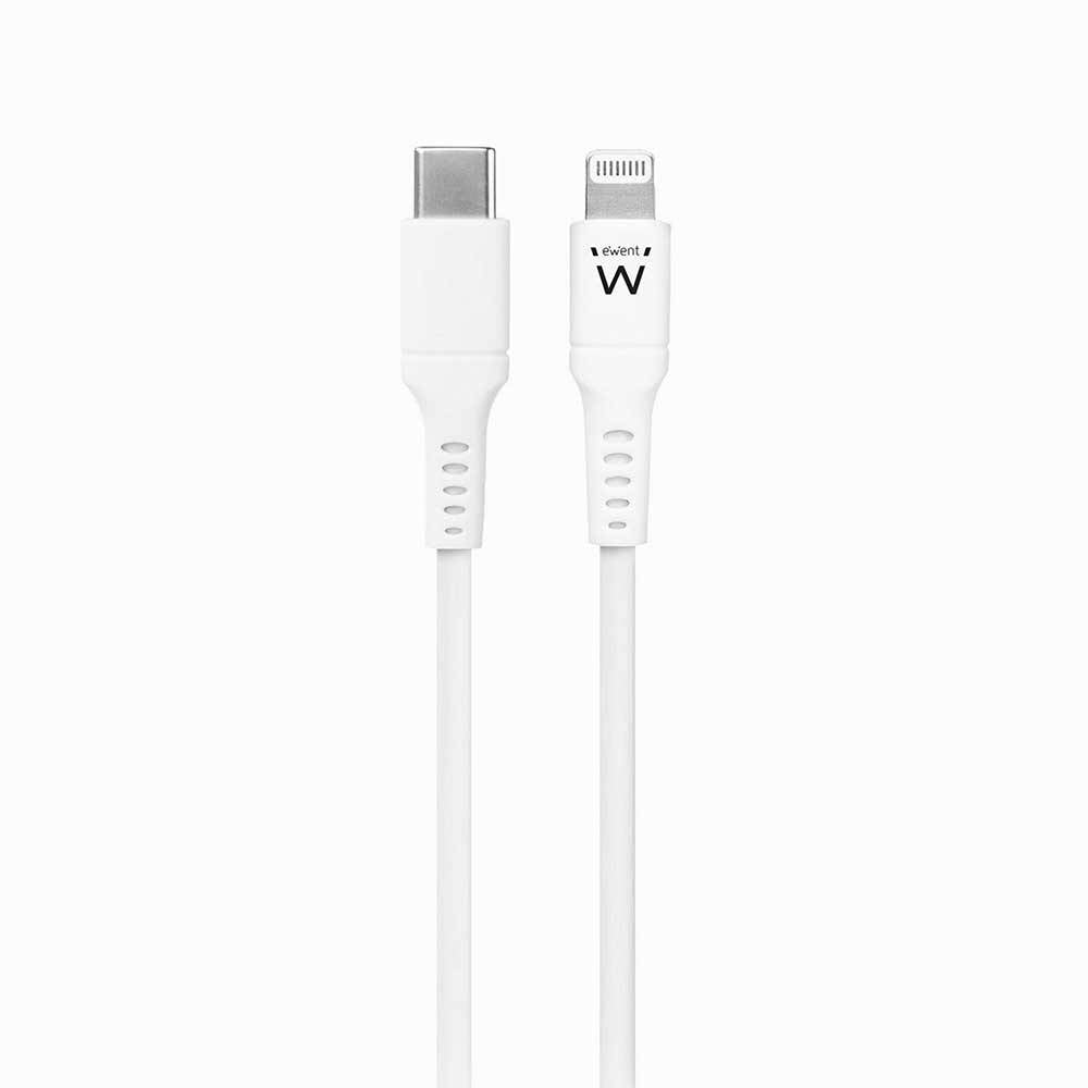 Cabo Ewent USB/C para Lightning 2 M Branco