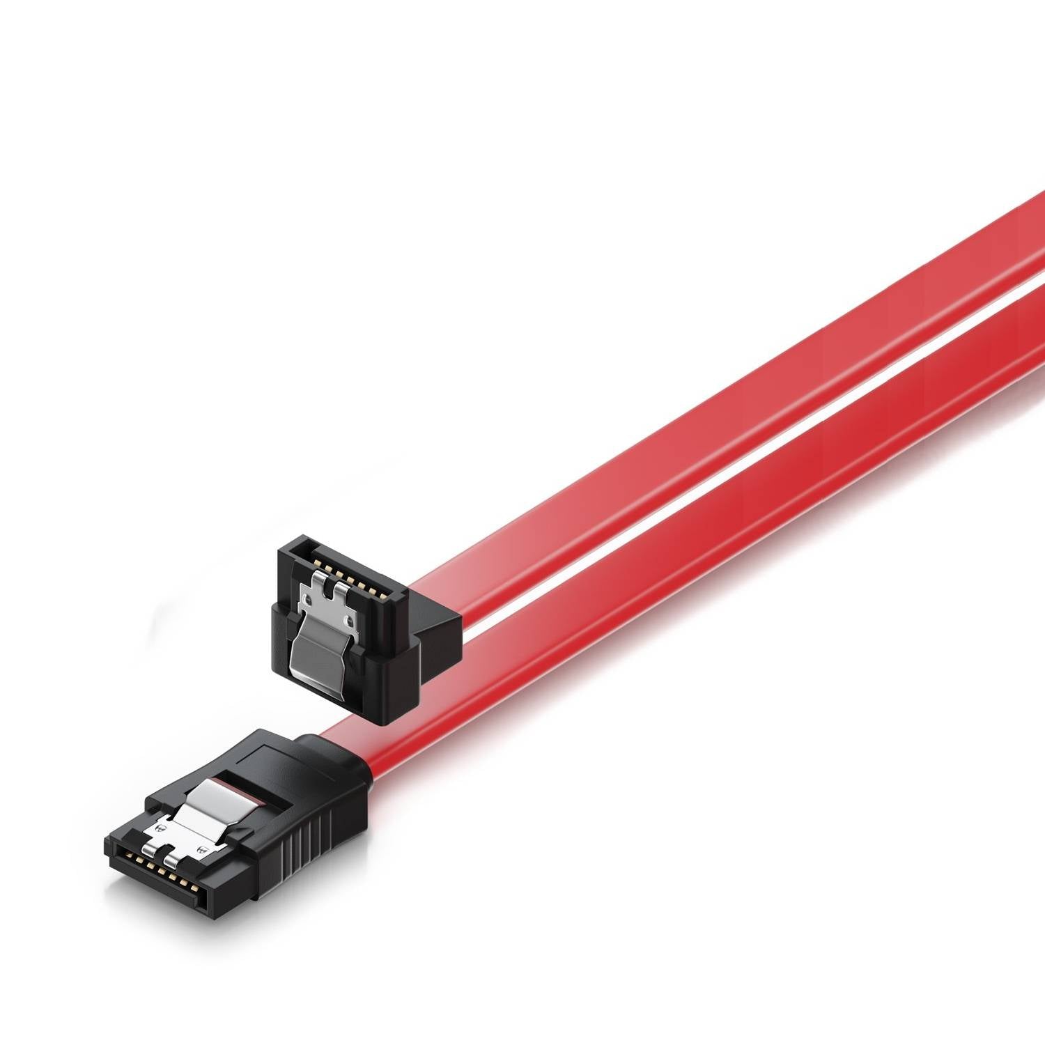 Cabo SATA III Ewent EC1513 Com Ângulo Reto 90º 0.3m Vermelho